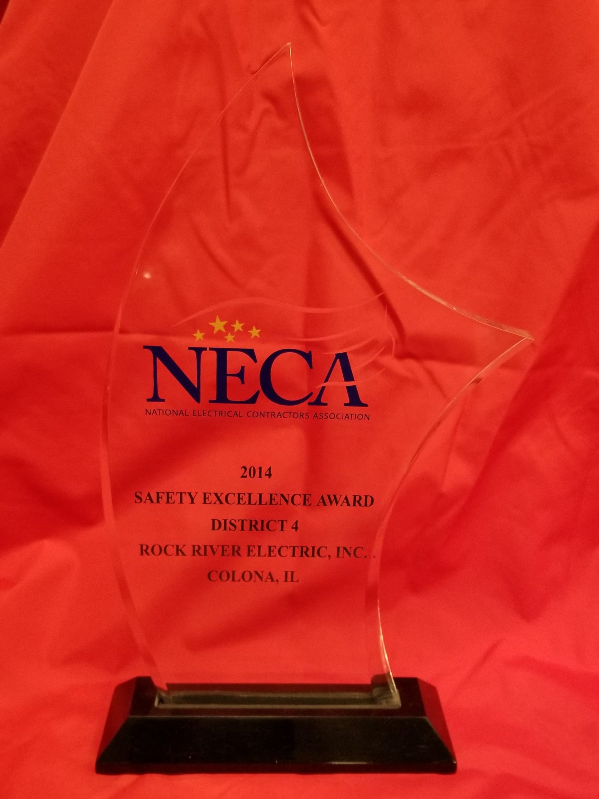 2014 NECA Safety Excellence Award & Zero Injury Award